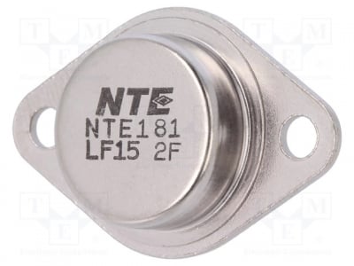 NTE181 Транзистор: NPN; биполярен; 90V; 30A; 200W; TO3 2N5886