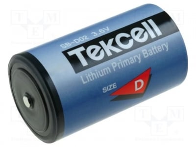 Батерия BAT-ER34615 Батерия: литиева; 3,6V; D; 19000mAh; незаредена; O34x61mm