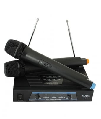 Безжичен Микрофон Професионален  RY-210M, Два Микрофона Обхват до 100 метра
