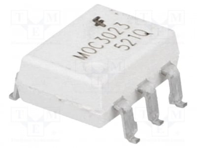 MOC3023SM Оптотриак; 5kV; Uизх: 400V; без схема за превключване в нула SMT6
