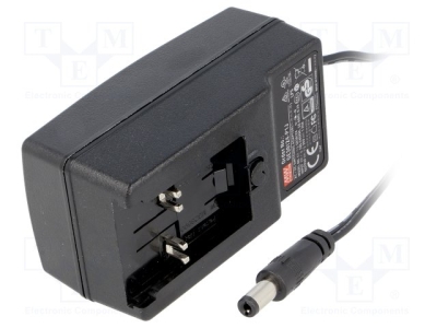 Адаптер импулсен GE30I24-P1J Захр.у-во: импулсно; 24VDC; 1,25A; Кон:5,5/2,1; 30W; 90?264VAC