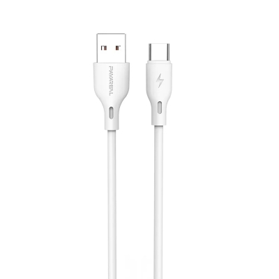 Кабел USB A/C PAVAREAL kabel USB do Typ C 6A PA-DC186C 1 m. бял