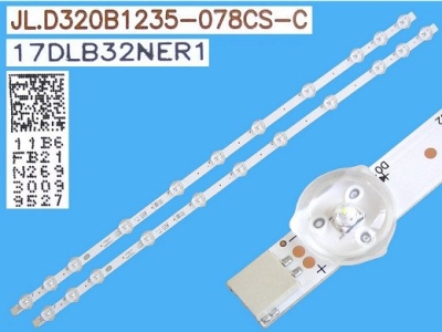 Светодиодна лента подсветка 2 бр/pcs комплект 32" VESTEL32" VESTEL 17DLB32NER1 LED подсветка 32" 11 диода(3V) L=575mm Set:2 pcs.Panel:VES315WNDA-02,VES315WNDB-2D-N02