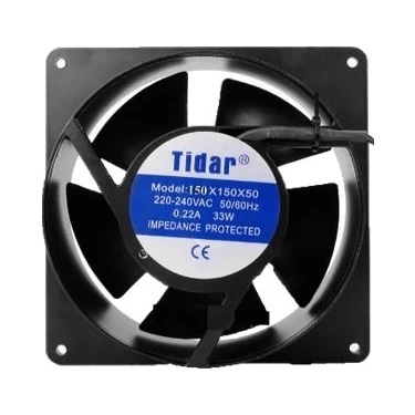 Вентилатор 220V 150X150X50 TIDAR RQA15050 С 2 ИЗВОДА  0.29A 35W
