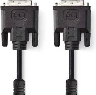 Кабел DVI/m-DVI/m, 24+5 пина, 2m, черен, CCGP32050BK20, NEDIS