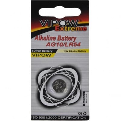 Батерия AG10 VIPOW LR54 Батерия алкална AG10 VIPOW EXTREME