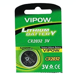 Батерия CR2032 VIPOW 3V BUTTON LITHIUM BATTERY