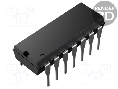 SN74HC132N IC: цифрова; NAND; Ch: 4; IN: 2; THT; DIP14; 2?6VDC; -40?85°C; HC