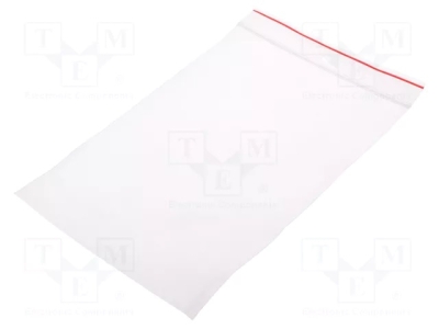 Торбичка с цип PL.TOR120X180 Торбичка с цип; Дъл: 180mm; Шир: 120mm; Дебел: 40um; полиетилен
