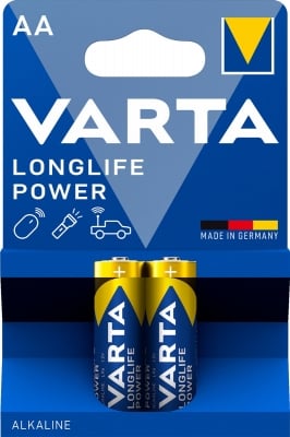 Алкална батерия BAT-LR6/V Усилени алкални батерии Varta Longlife Power AA LR6