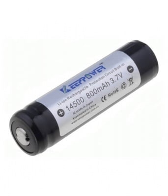 Акумулаторна батерия ACCU-14500-0.8KP Акумулатор Li-Ion; 14500; 3,7V; 800mAh; O14,3x50,3mm
