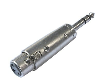 Преходник XLR NTR-NA3FPHT Адаптер; Jack 6,3mm щепсел,XLR женски; stereo; PIN: 3