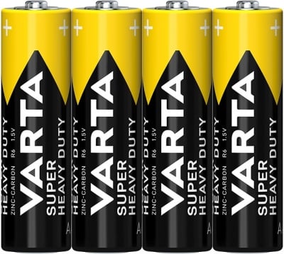 Батерия R6 VARTAУсилени цинкови батерии Varta Super Heavy Duty R6 AA