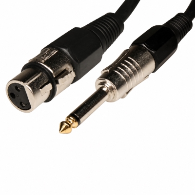 Микрофонен кабел Mono Jack 6.35мм - CANON (XLR), 10 метра CABLE-003/500