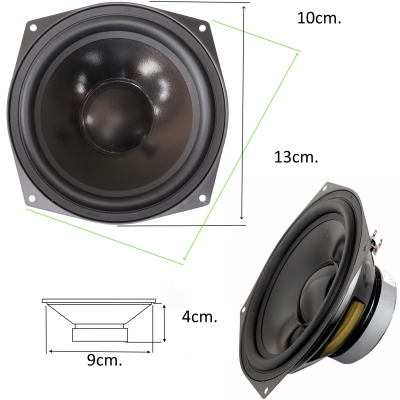 Нискочестотен басов говорител 4" 10cm. 8ohm. SQUARE PP-3010-8