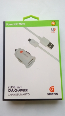 Зарядно 12V RED-2USB POWERJOLT-MICRO 2.1AMP GRIFFIN