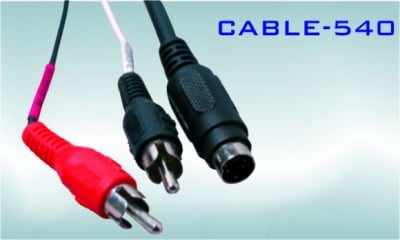 CABLE-540/10M кабел 2 чинча (мъжки) - SVHS (мъжко), 10м // 2X RC