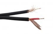 Tончестотен кабел Чинчов 2xRCA, черен, цена на метър CABLE-RCAx2 HQ Black