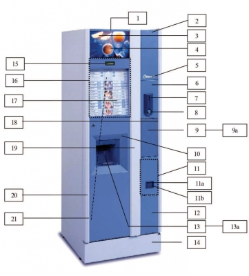 Кафе автомат VENDING BIANCHI ANTARES за резервни части