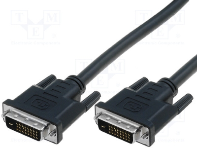 Кабел CG441-018-PB  Кабел; dual link; DVI-D (24+1) щепсел, от двете страни; 1,8m
