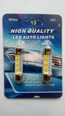 Автомобилна лампа LED плафон LED-39MM 12V WHITE 1бр.
