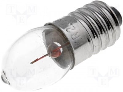 Лампа LAMP-Z1263 Лампа с нажежаема жичка:криптонова; 2,5V; 1,75W; E10; сферичен