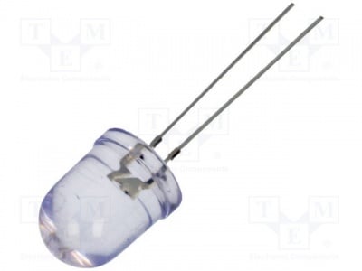 Светодиод 10mm син OSB5SAA131A LED; 10mm; син; 4200-5500mcd; 30°; Чело: изпъкнал; Растер:2,54mm