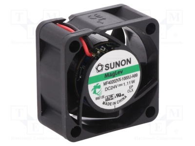 Вентилатор MF40202VX-A99-A Вентилатор DC аксиален 24VDC 40x40x20mm 18,25m3/h 27,5dBA