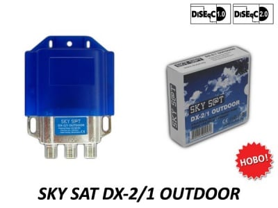 Сплитер DISEQC DX-2X1 OUTDOOR ключ за външна употреба