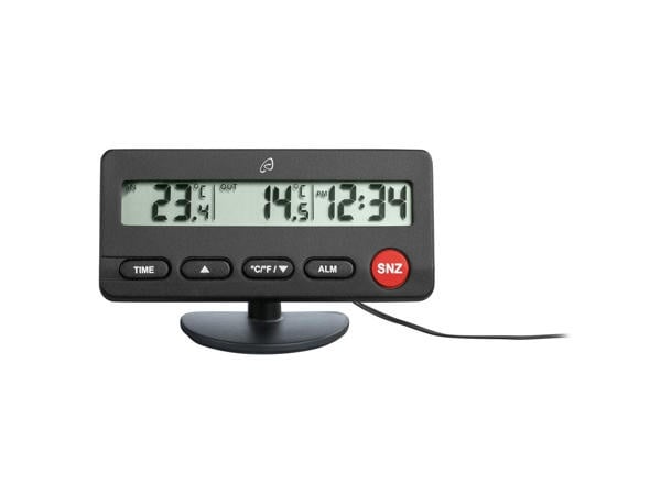 AM-1606 температура, дигитален вътрешна и AURIOL ПРОТОН за до +70°C, сонда часовник измерване -50°C на външна и със Термометър |