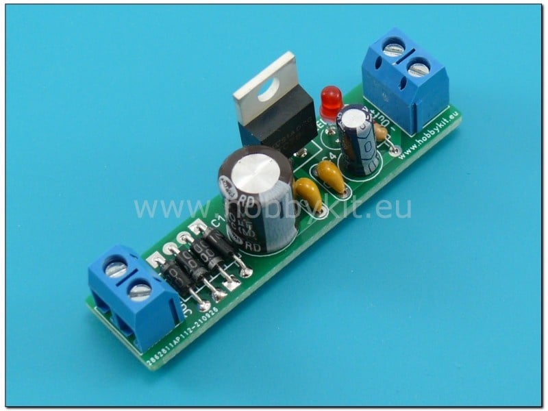 Стабилизатор на напрежение 9V DC 1A 7809 - сглобен 1592 | ПРОТОН