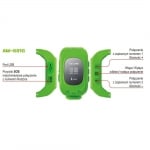 Смарт часовник Smartwatch with GPS Green - Kids AW-K01