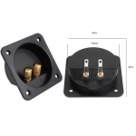 Терминал за тонколона 2-PIN 8x8cm. F390