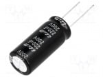 Кондензатор PF2D221MNN1636 Кондензатор: електролитен; THT; 220uF; 200VDC; O16x35,5mm; ±20%