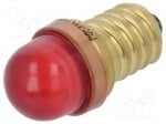 Лампа LED E14 LR-E14-24AC/DC Лампа LED; червен; E14; 24VDC; 24VAC