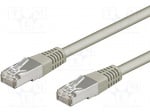 Кабел SF/UTP5-CCA-015GY Patch cord; SF/UTP; 5e; многожичен; CCA; PVC; сив; 1,5m