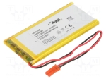 Акумулаторна батерия AKY-LP654290 Акум: Li-Po; 3,7V; 2600mAh; проводници,конектор JST SYP-02T-1