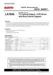 LA7848 TV Vertical Output + E/W Driver with Bus Control S