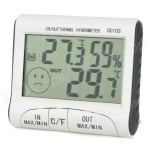 Дигитален термометър с хигрометър за външна и вътрешна температура DC103
