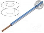 Кабел за автомобилна инсталация FLRY-B0.50-BL/WH Кабел FLRY многожичен Cu 0,5mm2 PVC синьо-бял 60V 100m