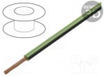 Кабел за автомобилна инсталация FLRY-B0.50-GR/BK Кабел FLRY многожичен Cu 0,5mm2; PVC; зелено-черен; 60V; 100m