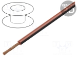 Кабел за автомобилна инсталация FLRY-B0.75-RD/BK Кабел; FLRY; многожичен; Cu; 0,75mm2; PVC; червено-черен; 60V; 100m