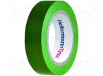 Изолирбанд HTAPE-FLX-15GR Лента: електроизолационна; W:15mm; L:10m; D:0,15mm; зелен; 200%