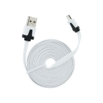 Кабел USB-USB micro бял 2м 5901737273871