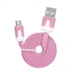 Кабел USB-USB micro розов 5901737418463
