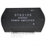 STK2125 SIP16 Dual power audio amplifier output module, SIL16, hybrid linear IC, 2-channel, 20W min. AF power amplifier, Sanyo Semicon Device, STK2125