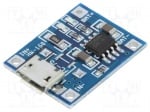 Модул зарядно OKY3402-1 Модул: зарядно Li-Po/Li-Ion; 5VDC; USB B micro; TP4056; 1A; 4,2V