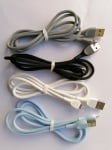 Кабел USB IPHONE 5/5C/5S/6/6 1m OMEGA /бял,черен,сив/ силикон