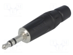 Жак KS3PB Щепсел; Jack 3,5mm; мъжки; stereo; прав; на проводник; запояване