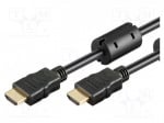 Кабел HDMI-HDMI HDMI.HE040.020 Кабел; HDMI 1.4; HDMI щепсел,от двете страни; 2m; черен